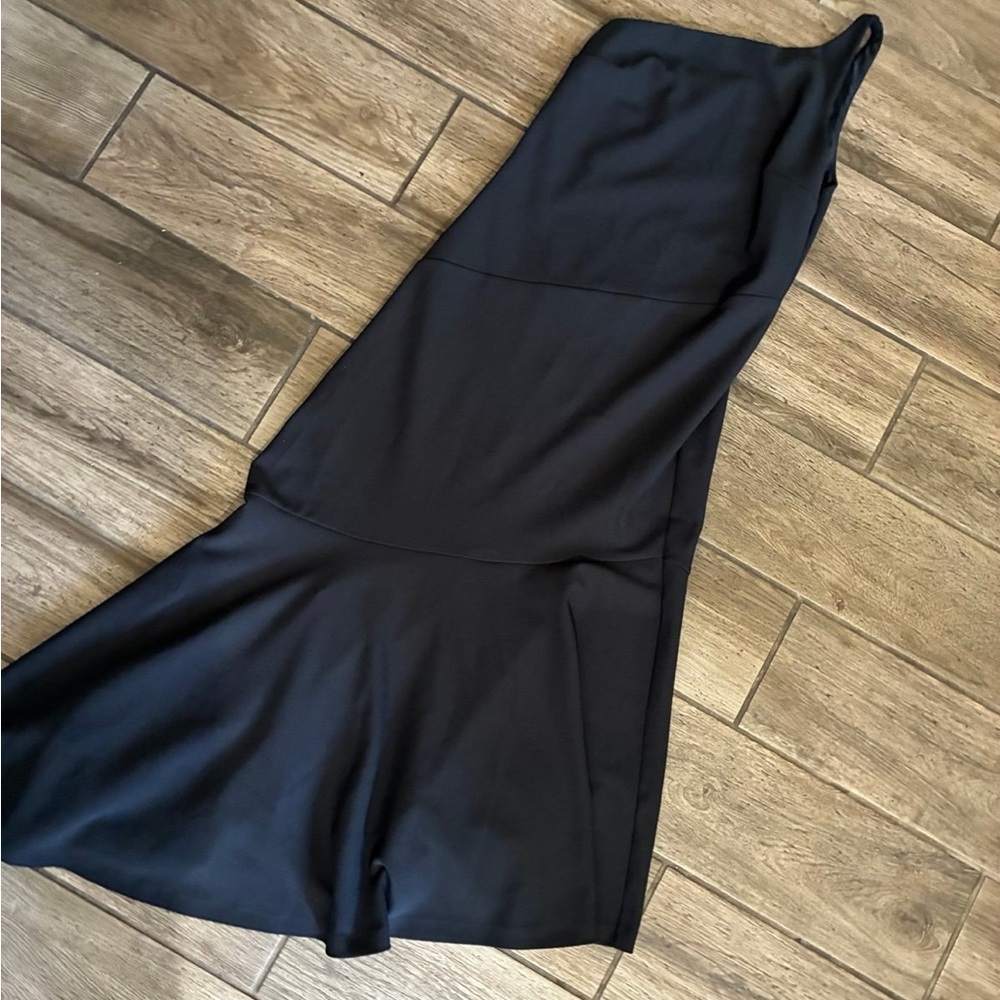Abercrombie One Shoulder A-Symmetrical Hem Midi Dress